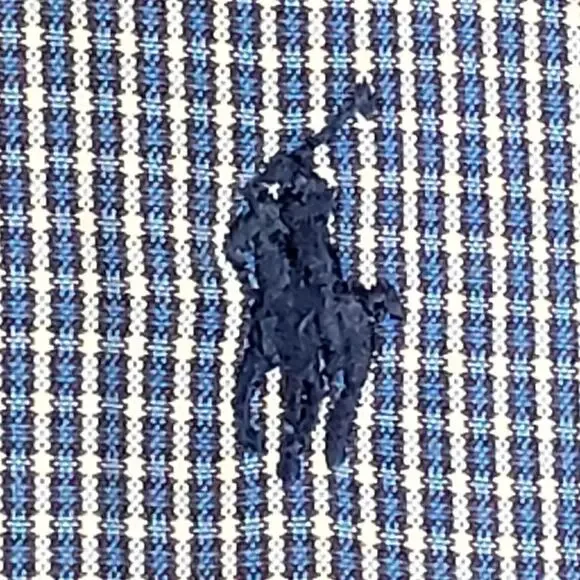 Polo Ralph Lauren Shirt Oxford Button Down Mens Size XXL LS Blue Plaid Blake - Picture 4 of 11